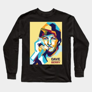 Abstract Dave Berry in WPAP Long Sleeve T-Shirt